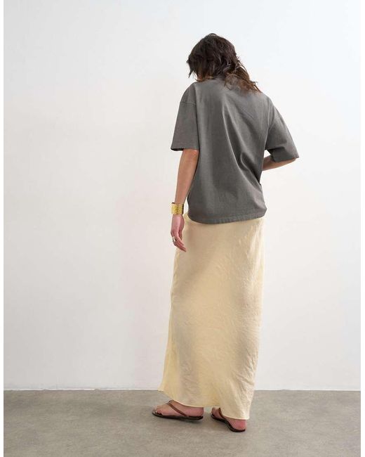 TOPSHOP Multicolor Super Soft Cupro Bias Midi Skirt