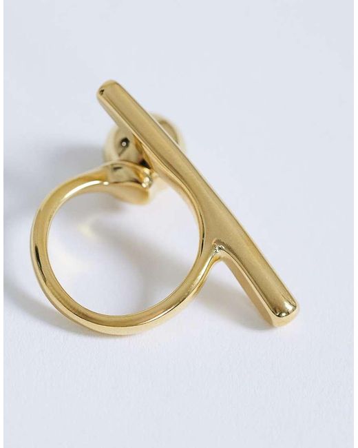 TOPSHOP White Ramona Waterproof Abstract Ring
