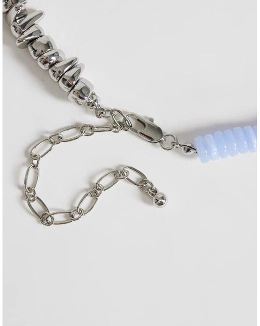 TOPSHOP White Mateo Beaded Necklace