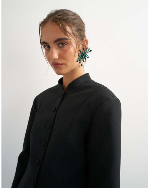 TOPSHOP Black Co Ord Drummer Jacket
