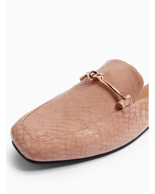 pink mule loafers