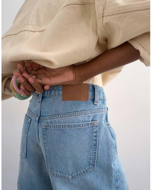 TOPSHOP Multicolor Denim Editor Short
