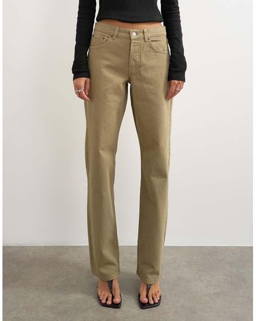TOPSHOP Multicolor Ember Low Rise Relaxed Straight Jean for men