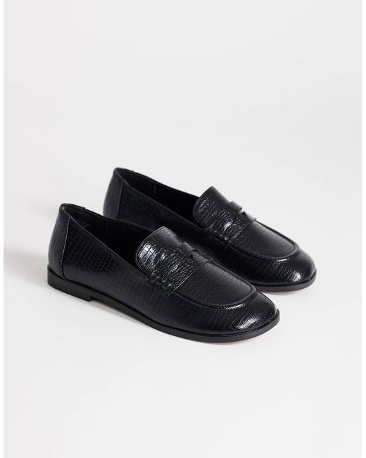 TOPSHOP Blue Charlie Flat Loafer