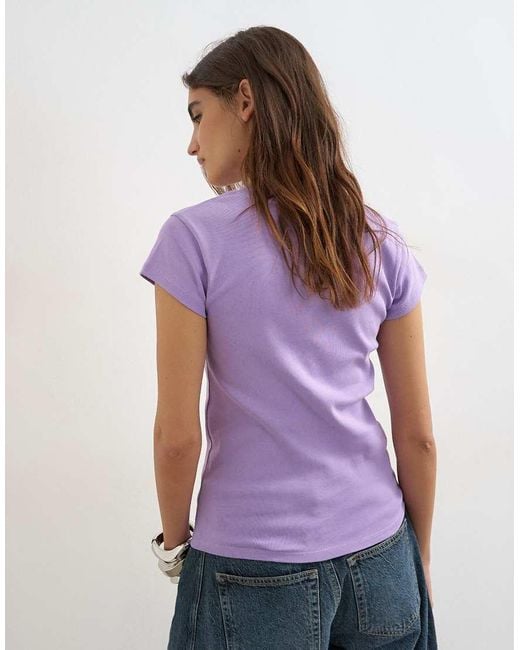 TOPSHOP Purple Everyday Tee