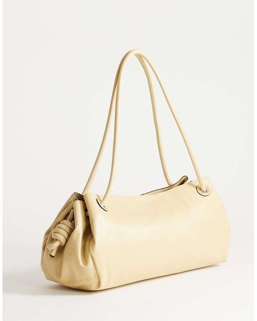 TOPSHOP Natural Maddie Large Shoulder Bag