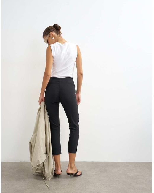 TOPSHOP White 3/Length Capri Trouser