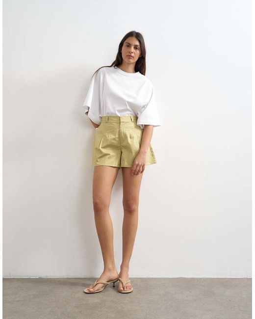 TOPSHOP White Clean A-Line Short