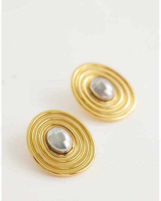 TOPSHOP Metallic Enzo Waterproof Stainless Steel Stud Earring