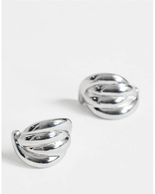 TOPSHOP Metallic Emry Waterproof Stainless Steel Stud Earring