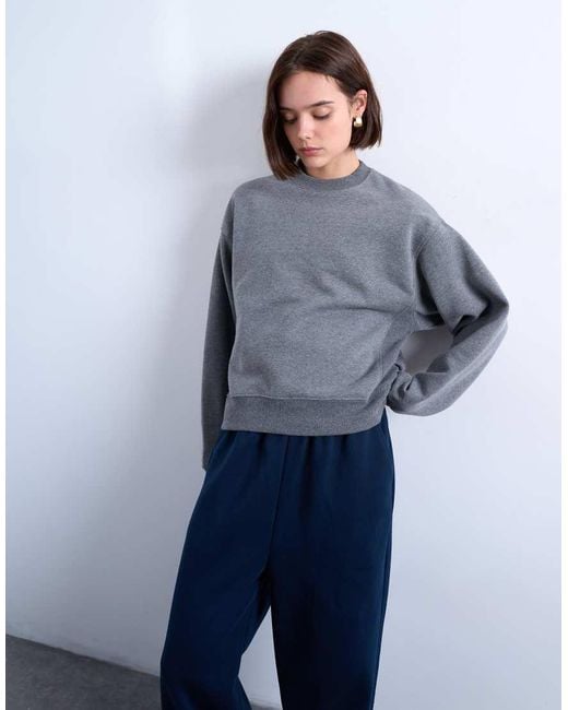 TOPSHOP Gray Ultimate Sweat