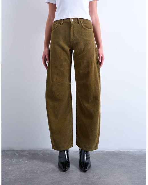 TOPSHOP Multicolor Barrel Mid Rise Jean