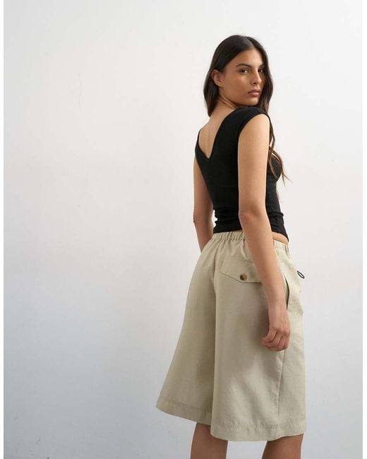 TOPSHOP Multicolor Taffeta A Line Longline Short