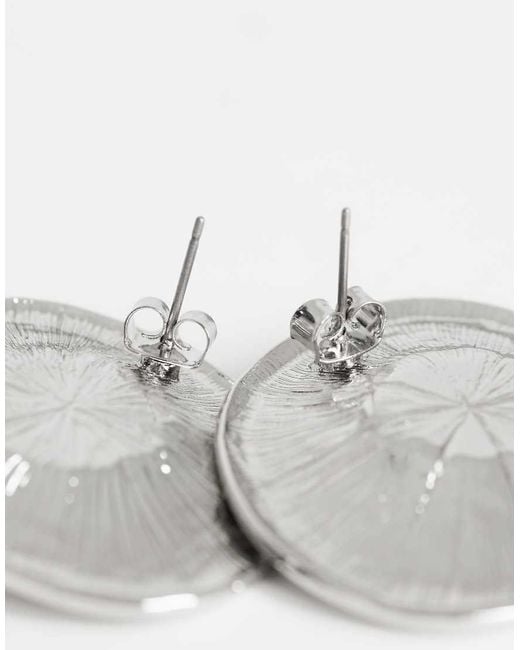 TOPSHOP Metallic Cece Statement Round Stud Earrings