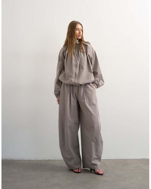 TOPSHOP Gray Co Ord Lightweight Anorak Jacket