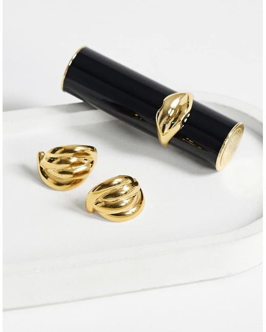 TOPSHOP Metallic Emry Waterproof Stainless Steel Stud Earring