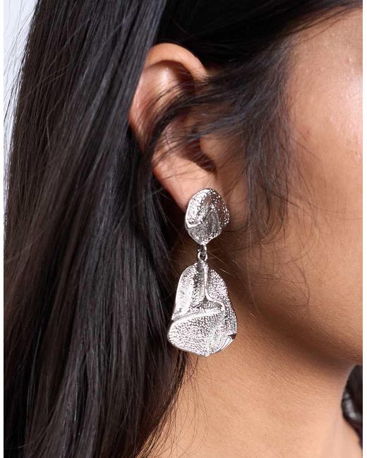 TOPSHOP Brown Portia Drop Earrings