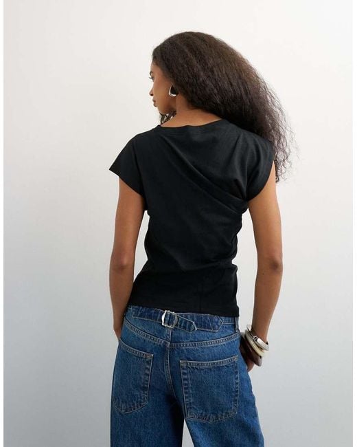 TOPSHOP Black Twist Body Tank