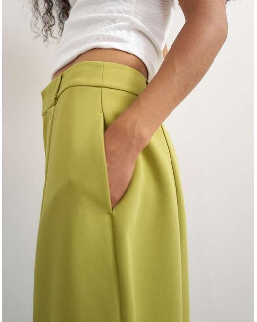 TOPSHOP Green Co Ord Barrel Trousers