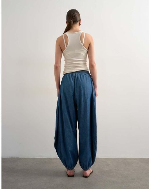 TOPSHOP Blue Balloon Jeans