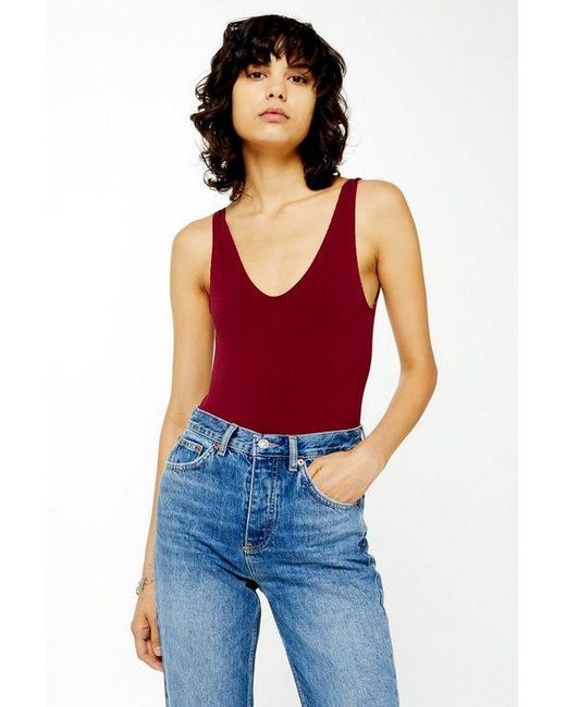 topshop plunge bodysuit