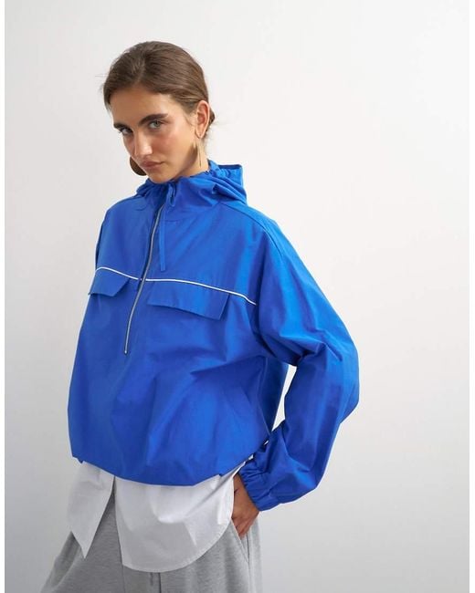 TOPSHOP Blue Piping Bomber