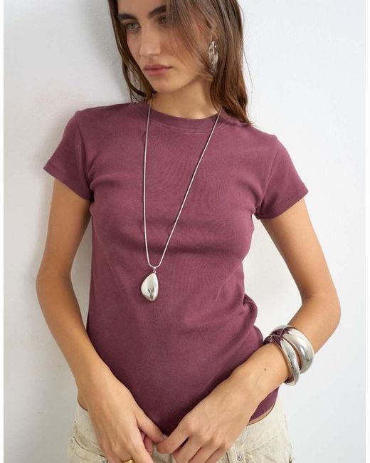 TOPSHOP Purple Everyday Tee
