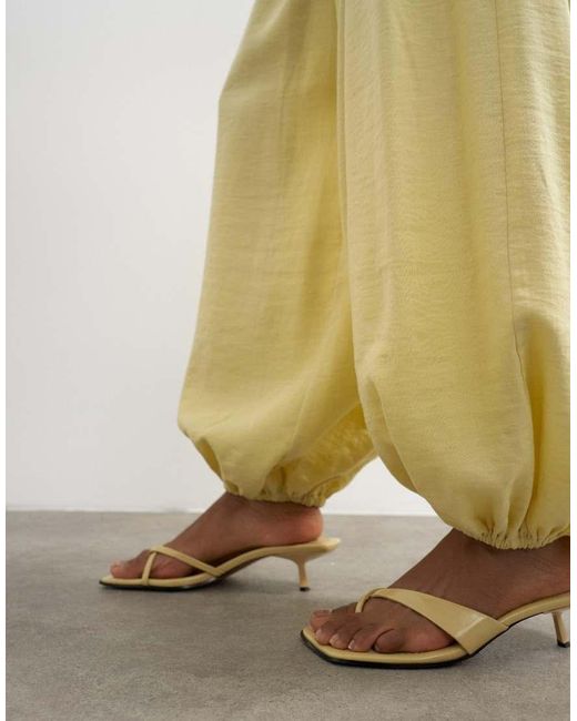 TOPSHOP White Wide Waistband Balloon Trouser