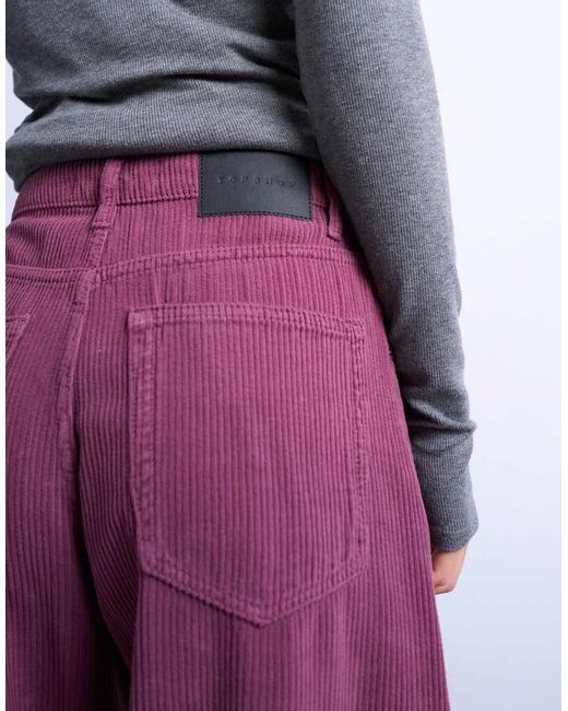 TOPSHOP Purple Barrel Mid Rise Jean