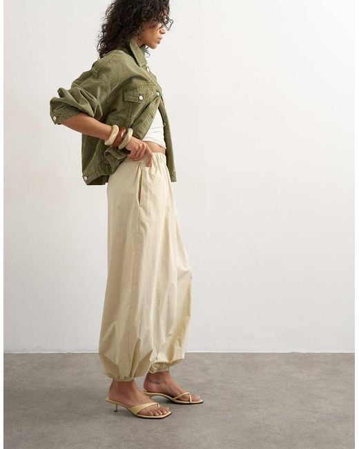TOPSHOP Multicolor Extreme Poplin Pull On Balloon Trouser