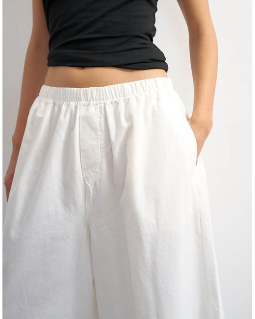 TOPSHOP White A Line Culotte
