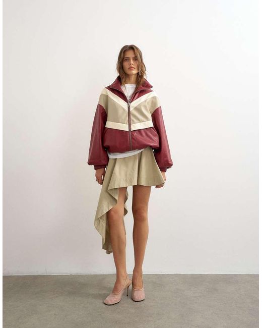 TOPSHOP White Asymmetric Mini Skirt