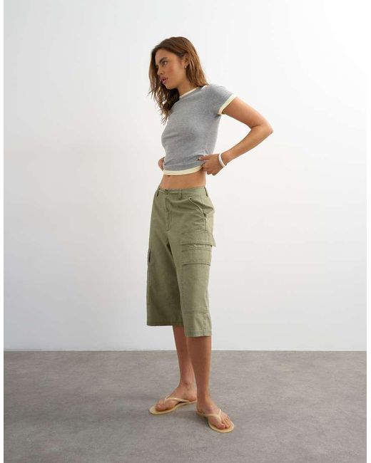 TOPSHOP Gray Layered Short Sleeve Fitted Tee