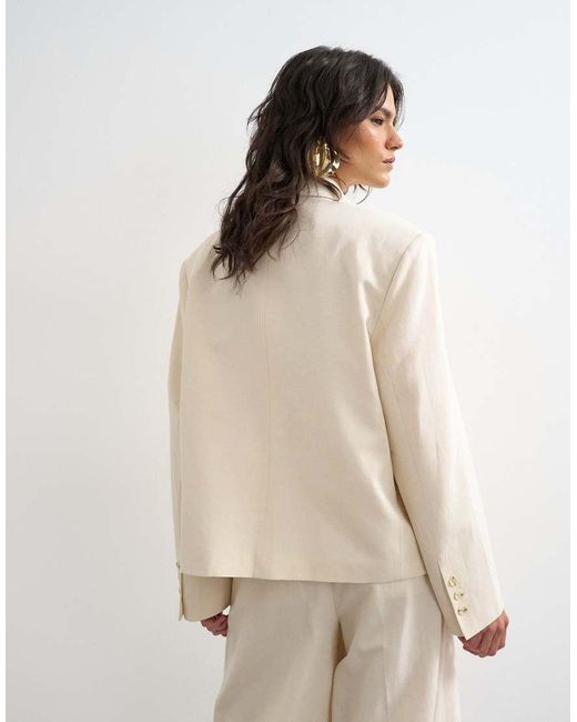 TOPSHOP Natural Multipocket Blazer