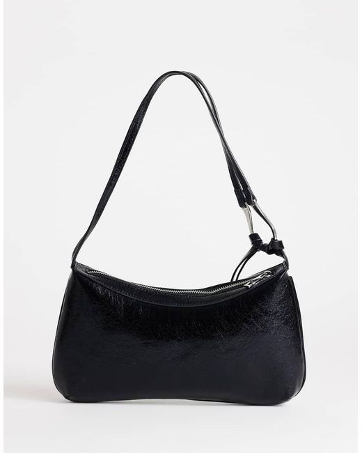 TOPSHOP Black Jaye Small Shoulder Bag