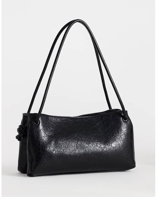 TOPSHOP Black Schelby Medium Flat Bowler