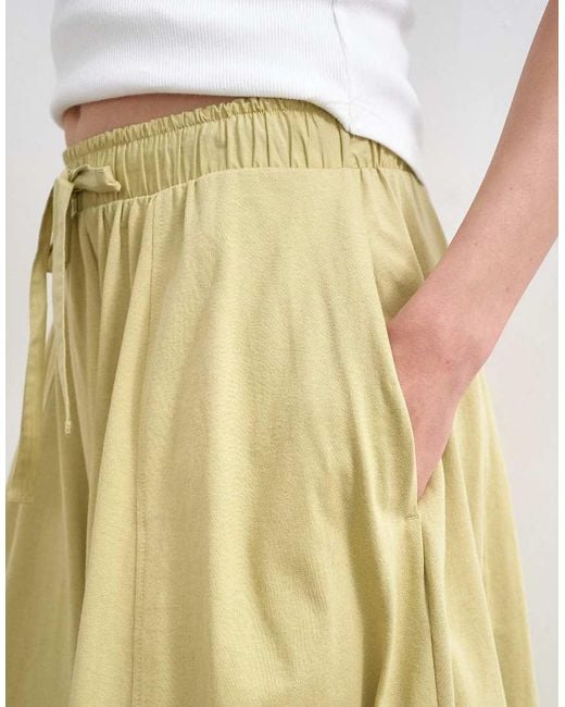 TOPSHOP Metallic Hybrid Balloon Maxi Skirt