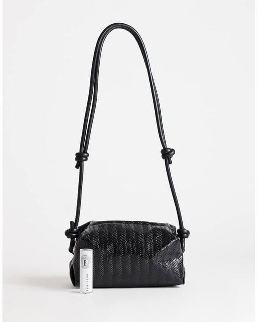 TOPSHOP White Samara Weave Cross Body Bag
