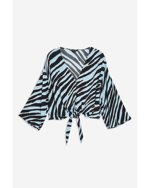 topshop zebra shirt