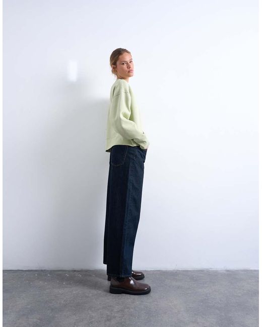 TOPSHOP White Lowrie Low Rise Baggy Jeans