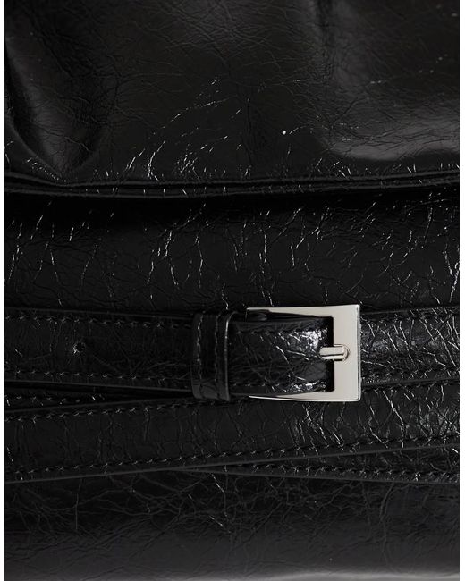 TOPSHOP Black Meadow Strap Clutch