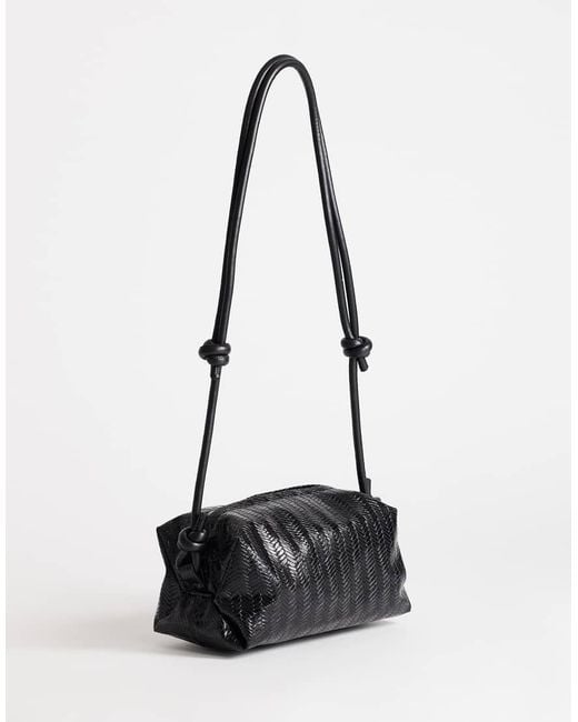 TOPSHOP White Samara Weave Cross Body Bag
