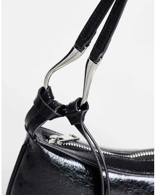 TOPSHOP Black Jaye Small Shoulder Bag