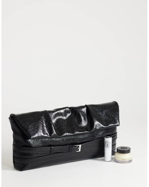 TOPSHOP Black Meadow Strap Clutch