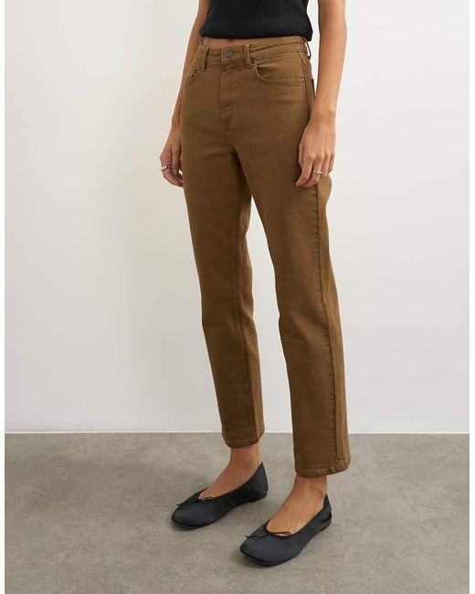 TOPSHOP Multicolor Orson Comfort Stretch Straight Leg Ankle Grazer Jean