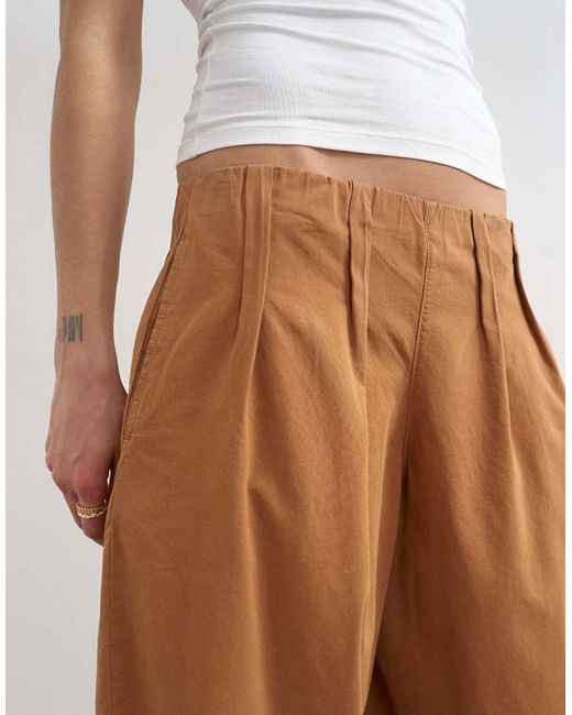 TOPSHOP White Poplin Balloon Trouser