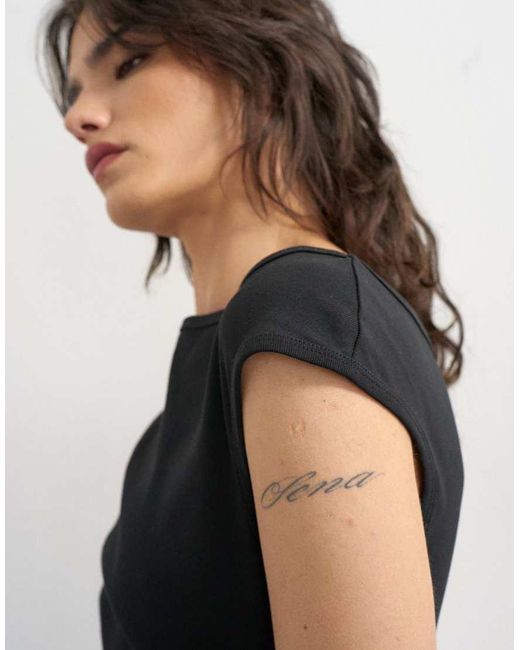 TOPSHOP Black 90's Boat Neck Vest