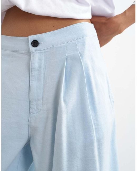 TOPSHOP Blue Bermuda Shorts
