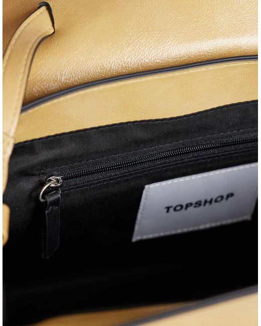 TOPSHOP Natural Stevey Shoulder Bag
