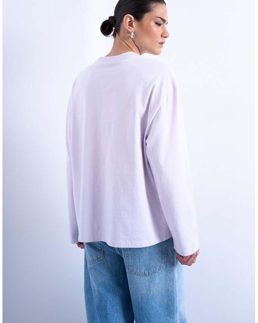 TOPSHOP Blue Graphic Provence Skater Tee